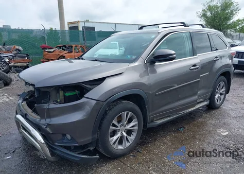 2014 Toyota Highlander Xle V6 из США, поврежденный, VIN 5TDJKRFH6ES006521